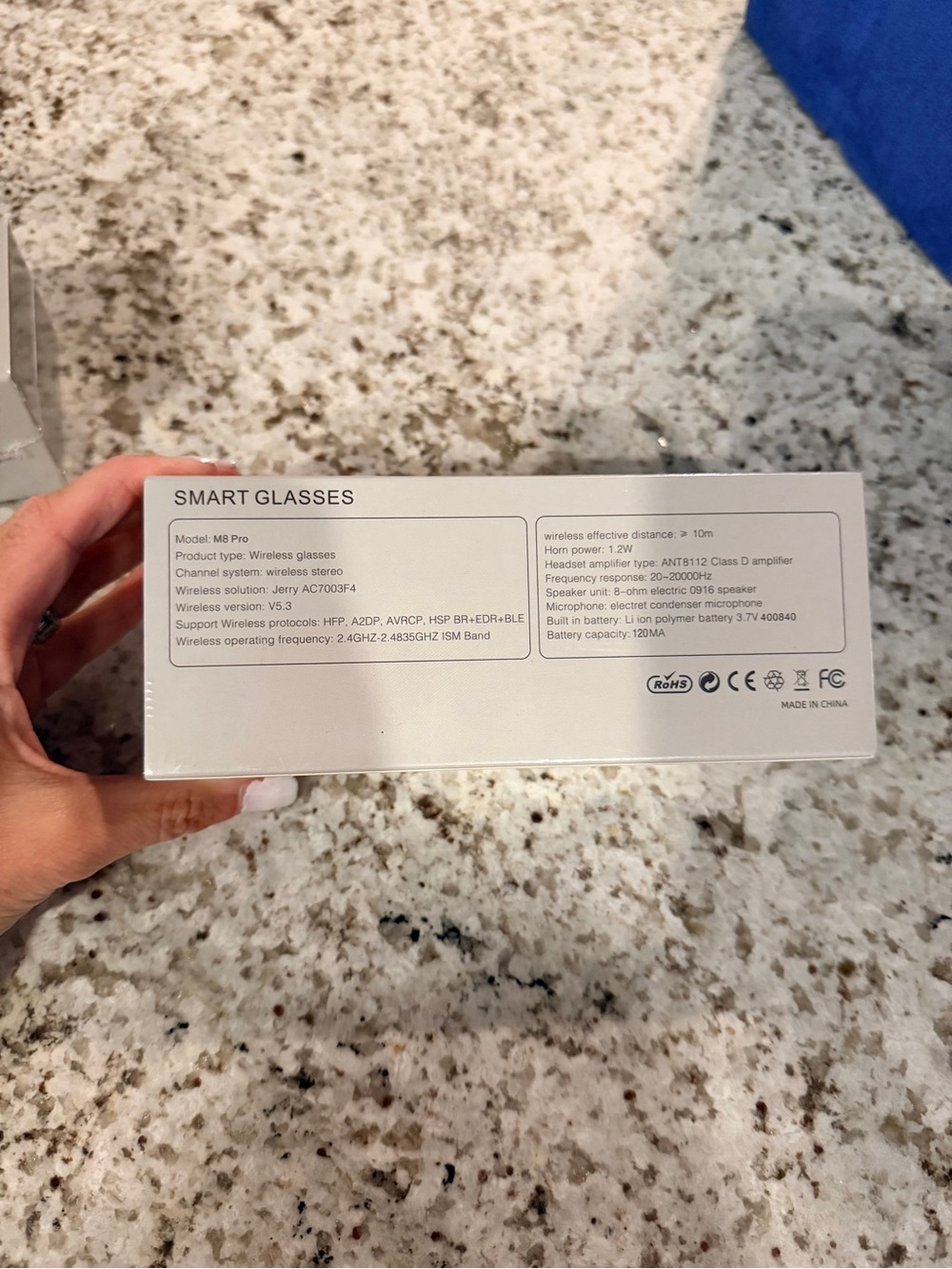 M8 Pro Smart Glasses - Black - Picture 3 of 3